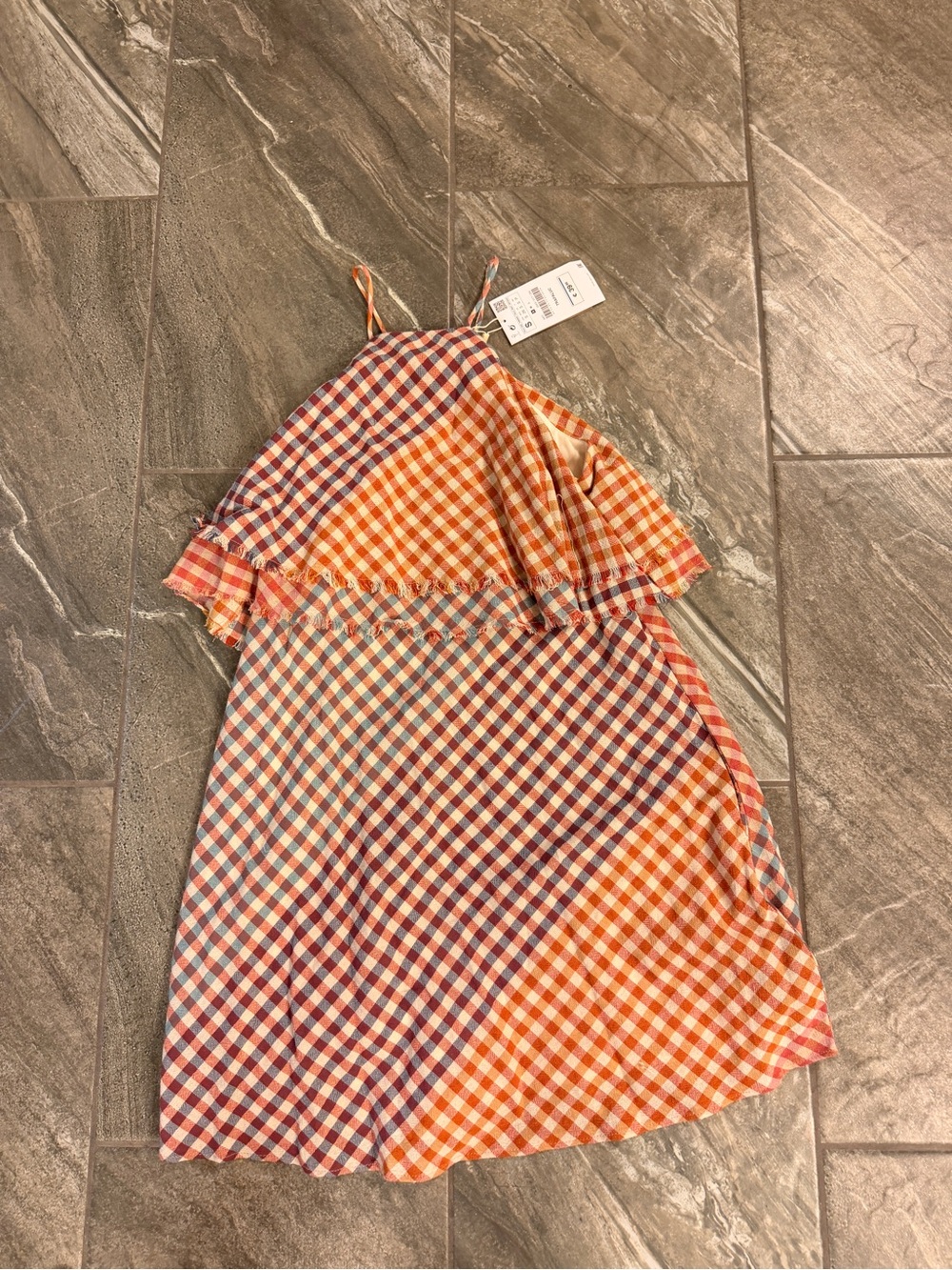 Zara Multicolor Gingham Dress
